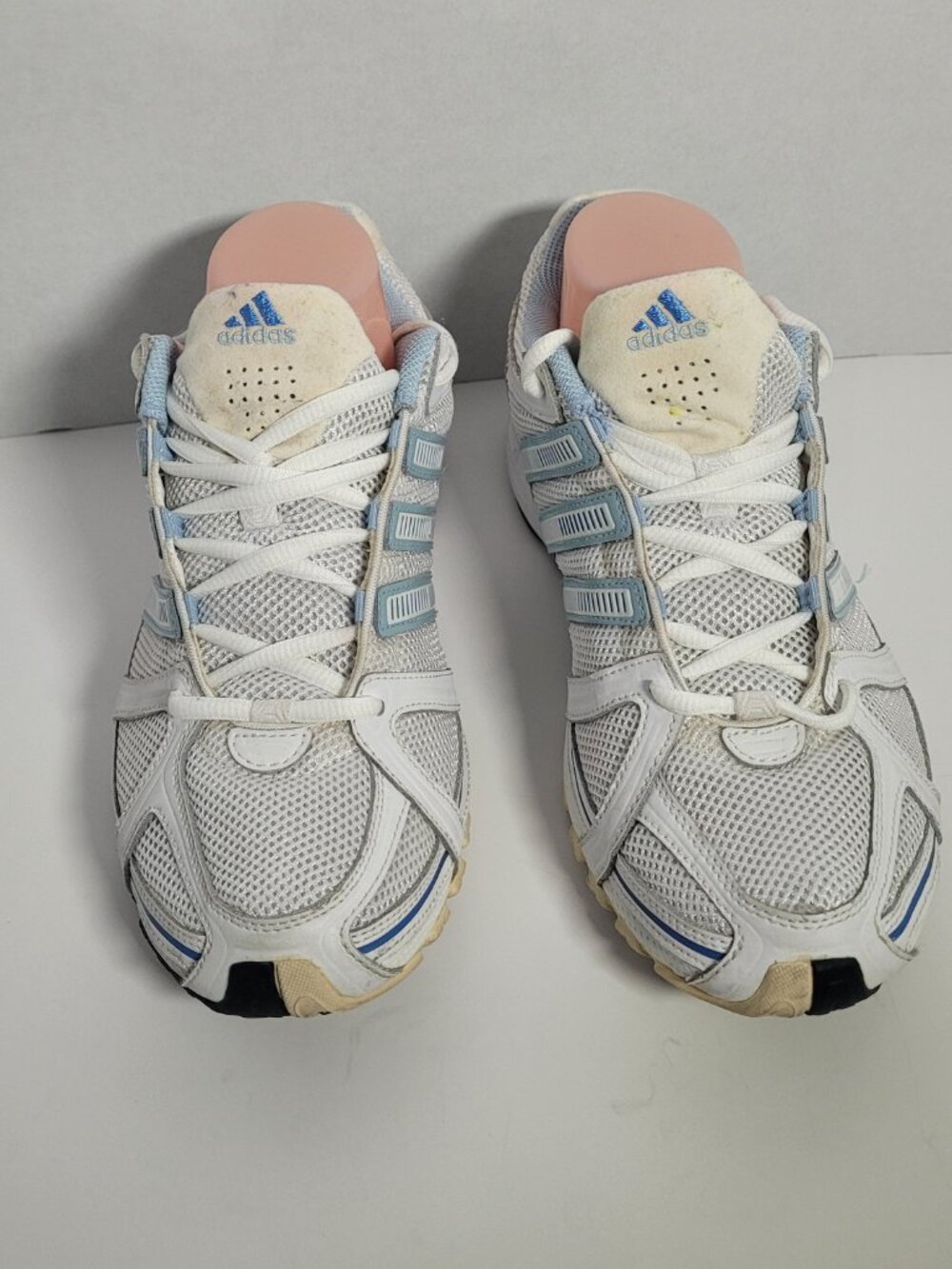 Adidas Women's Merumo Running Shoes Size 9 White/Blue Sneakers